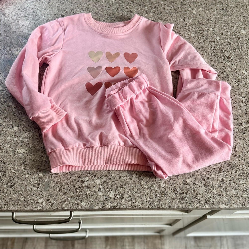 Pink Heart Kids Pajamas
